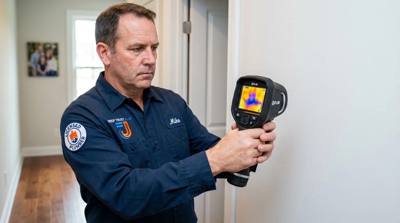 Thermal imaging leak detection by Johns Plumbing LLC in Dolgeville
